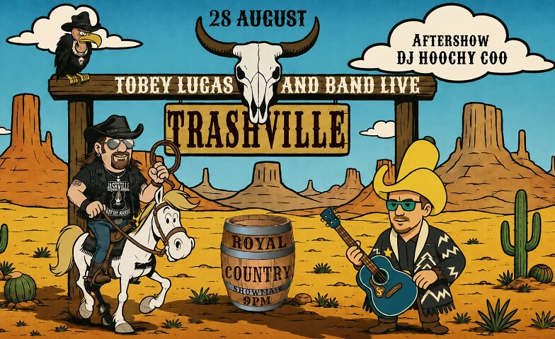 COUNTRY ROYAL – TRASHVILLE EDITION: TOBEY LUCAS & BAND LIVE