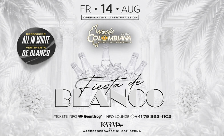 NOCHE COLOMBIANA BERNA (Fiesta DeBlanco)
