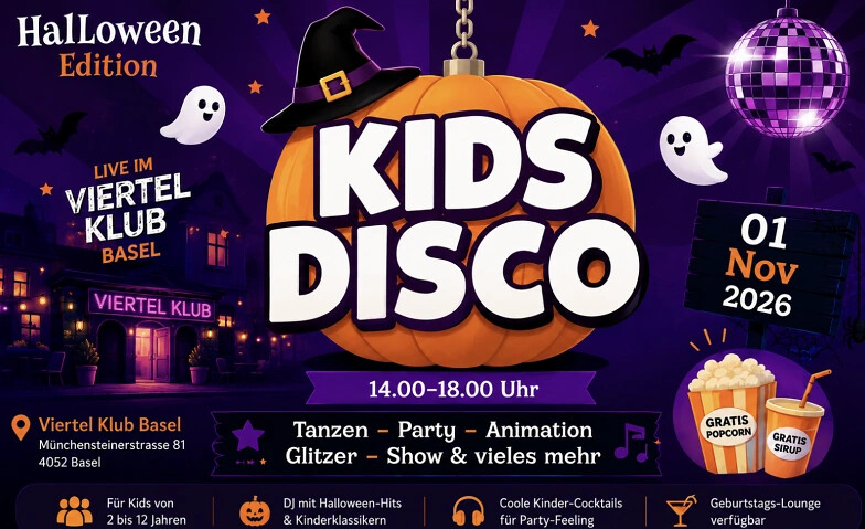 KIDS DISCO - HALLOWEEN EDITION @ VIERTEL KLUB
