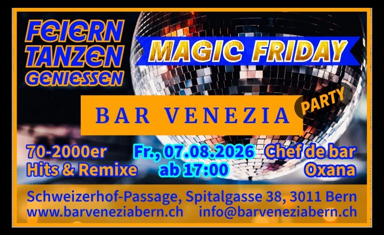 Magic Friday Party mit 70-2000er Sound