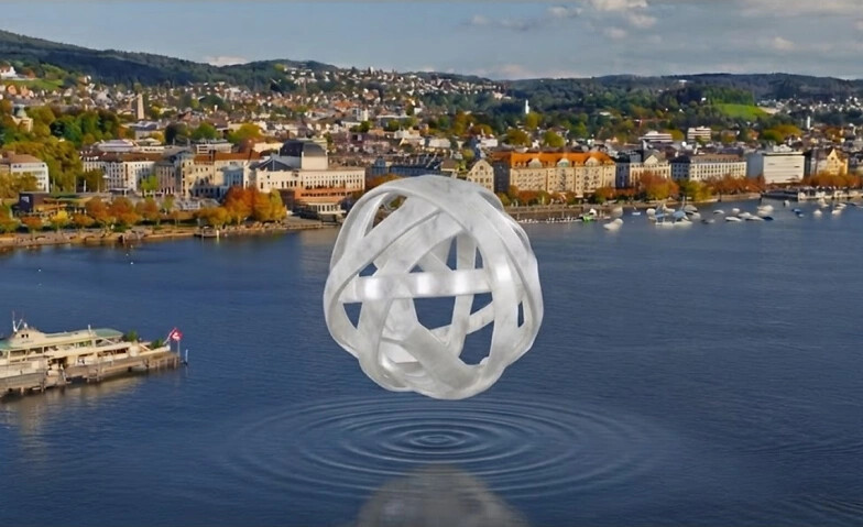 Swiss Lakes AR – Schwebende Skulptur über dem Zürichsee