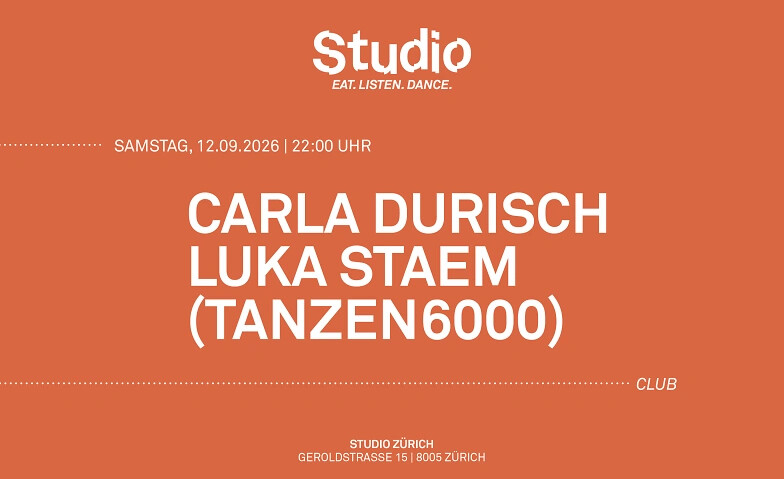 STUDIO CLUB: CARLA DURISCH  LUKA STAEM (TANZEN6000)