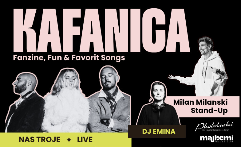 Kafanica mit Milan Milanski, Nas Troje und DJ Emina