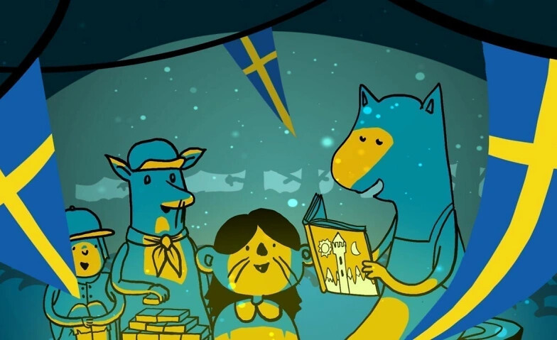 Sagostund på svenska