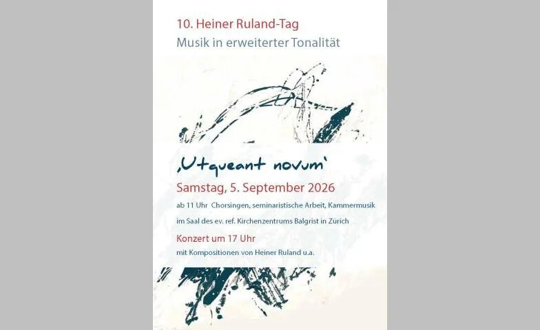 10. Heiner Ruland-Tag, Seminar und Konzert in erweiterter To