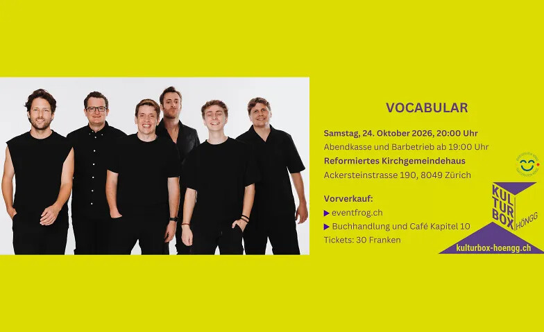 Vocabular – Die A Capella Popband aus Luzern