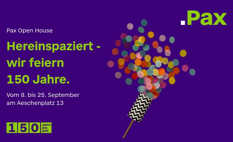 Hereinspaziert: Pax feiert 150 Jahre.