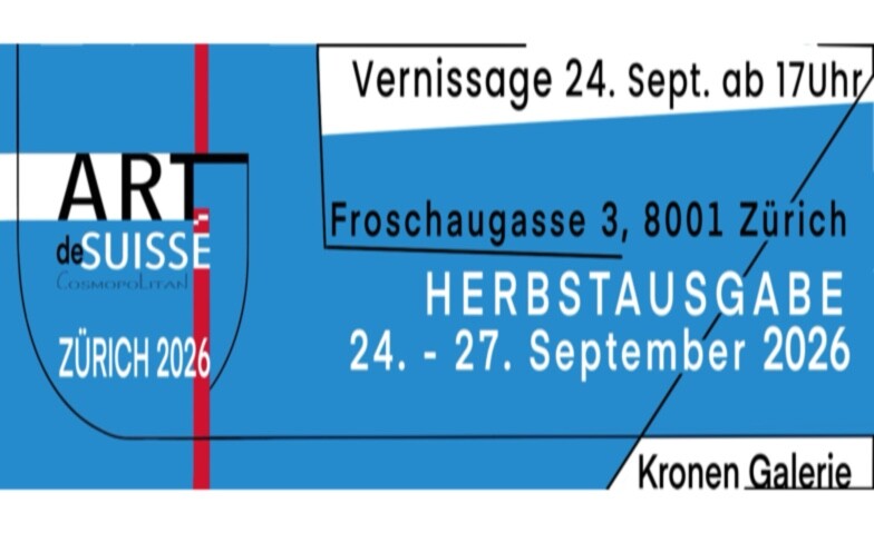 ARTdeSUISSE Zürich Herbstausgabe 2026, Kronen Galerie
