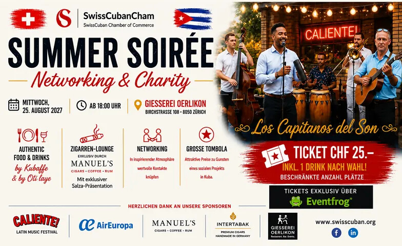 SwissCubanCham Summer Soirée - Networking & Charity