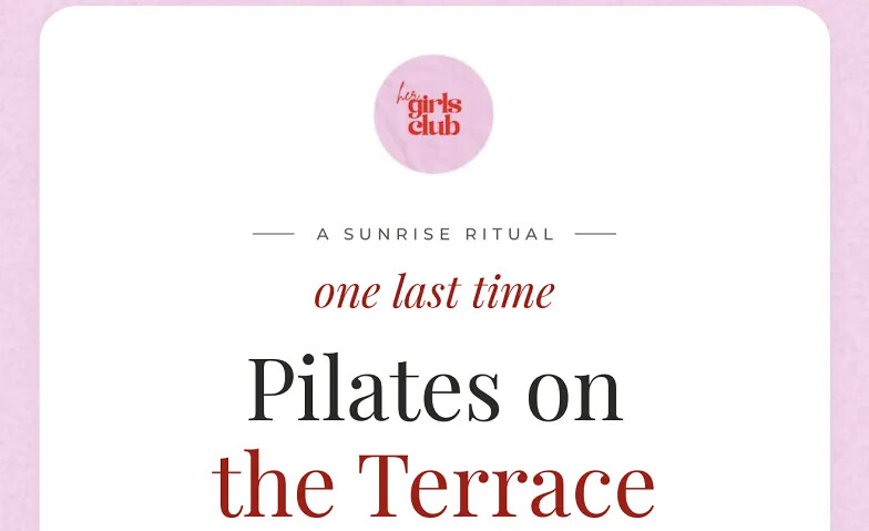 Pilates on the Noohn Terrace
