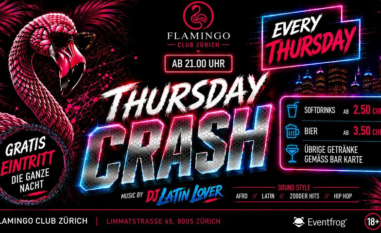 THURSDAY CRASH -  EVERY THURSDAY / JEDEN DONNERSTAG AB 21.00