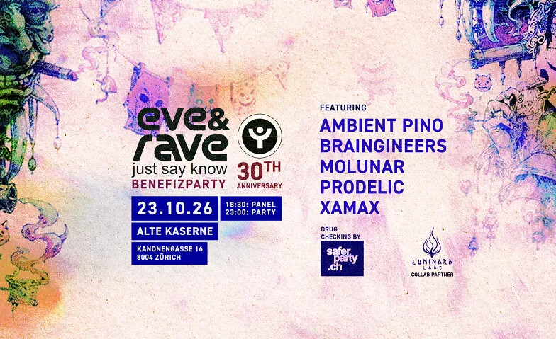 eve&rave Benefizparty 30ᵗʰ