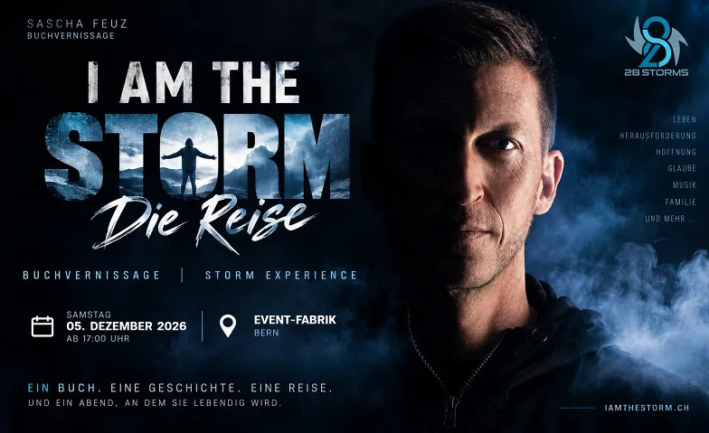 I AM THE STORM – Die Reise  Buchvernissage Storm Experience
