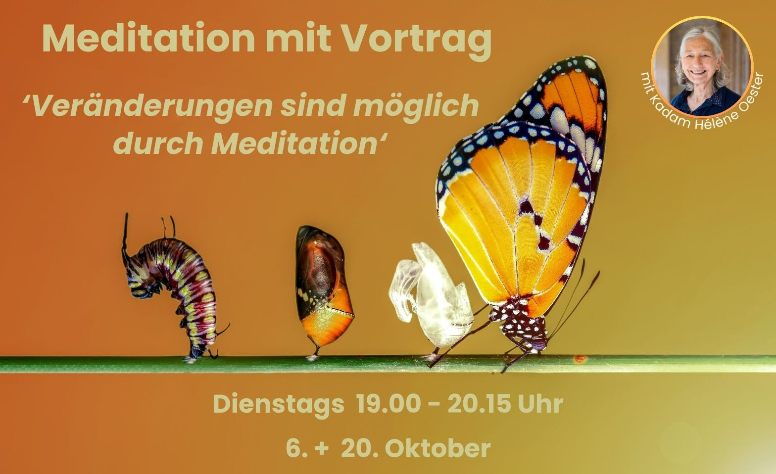 'Veränderungen sind möglich', Vortrag mit Meditation