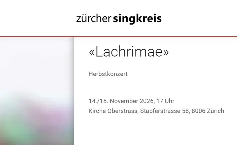 Lachrimae: 15. November Konzert
