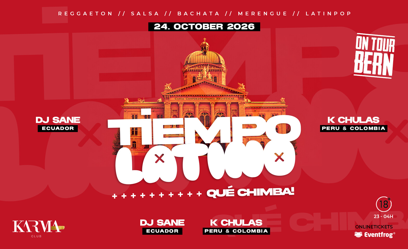 TIEMPOLATINO ON TOUR - KARMA CLUB BERN