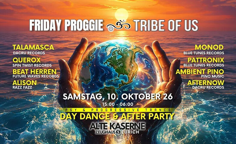 FRIDAY PROGGIE MEETS TRIBE OF US