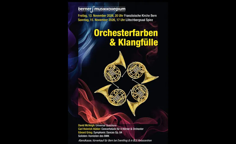 Berner Musikkollegium - Orchesterfarben und Klangfülle