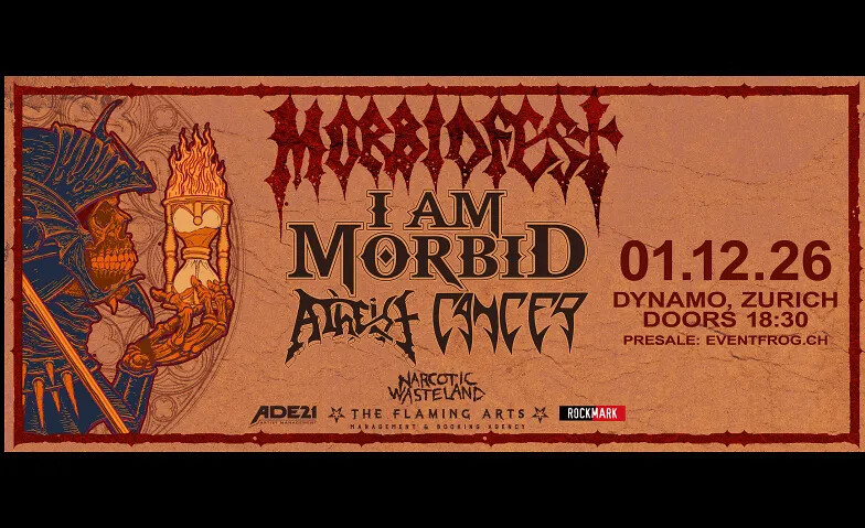 MORBIDFEST 2026 / I AM MORBID, ATHEIST, CANCER