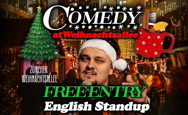 Comedy at Weihnachstallee : FREE ENTRY! - 8th of December