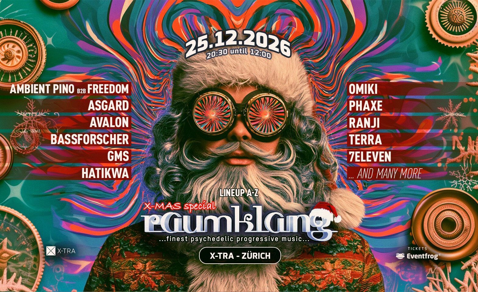 Raumklang X-MAS Special 25.12.2026 - X-TRA, Zürich