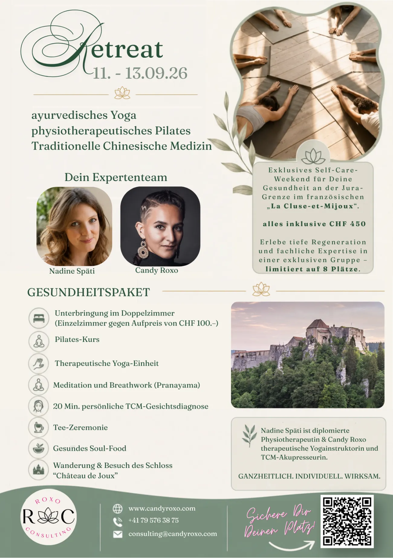 Yoga feat. Pilates Gesundheits-Retreat 11. - 13.09.26