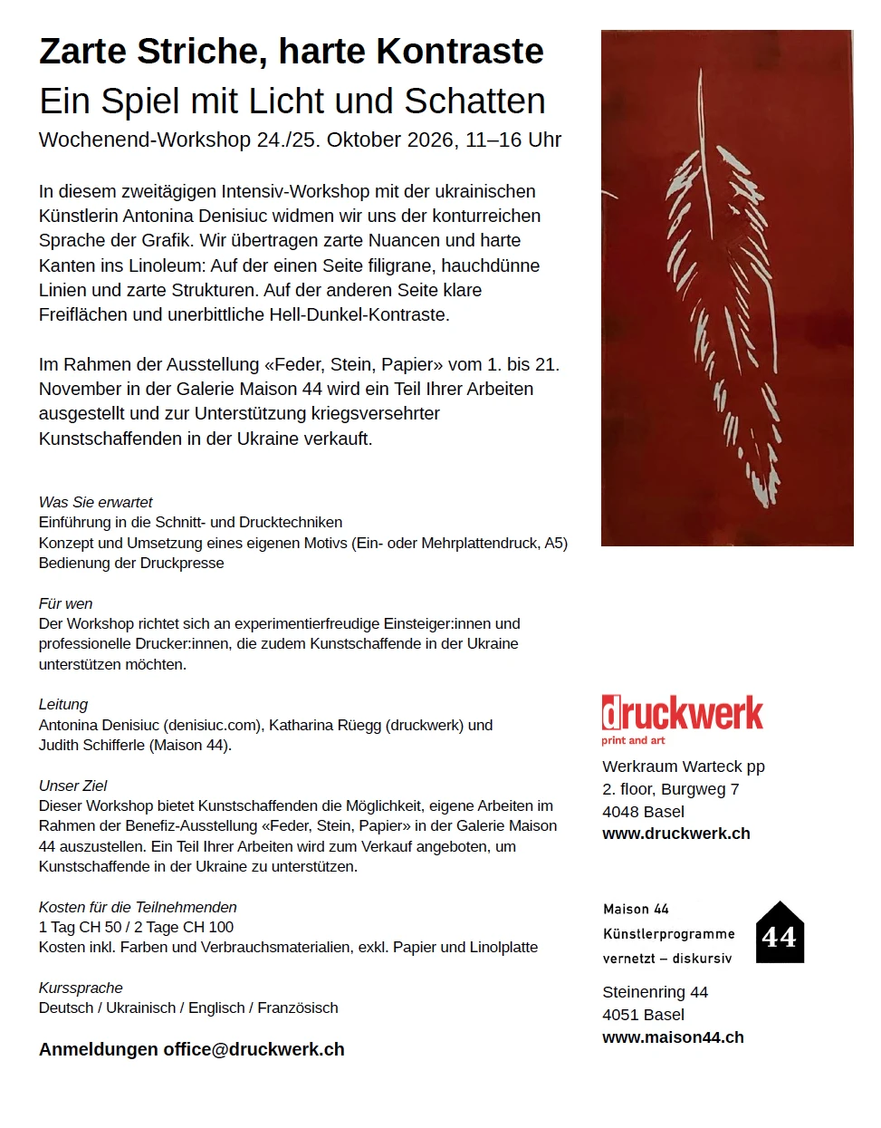 Linolschnitt-Workshop