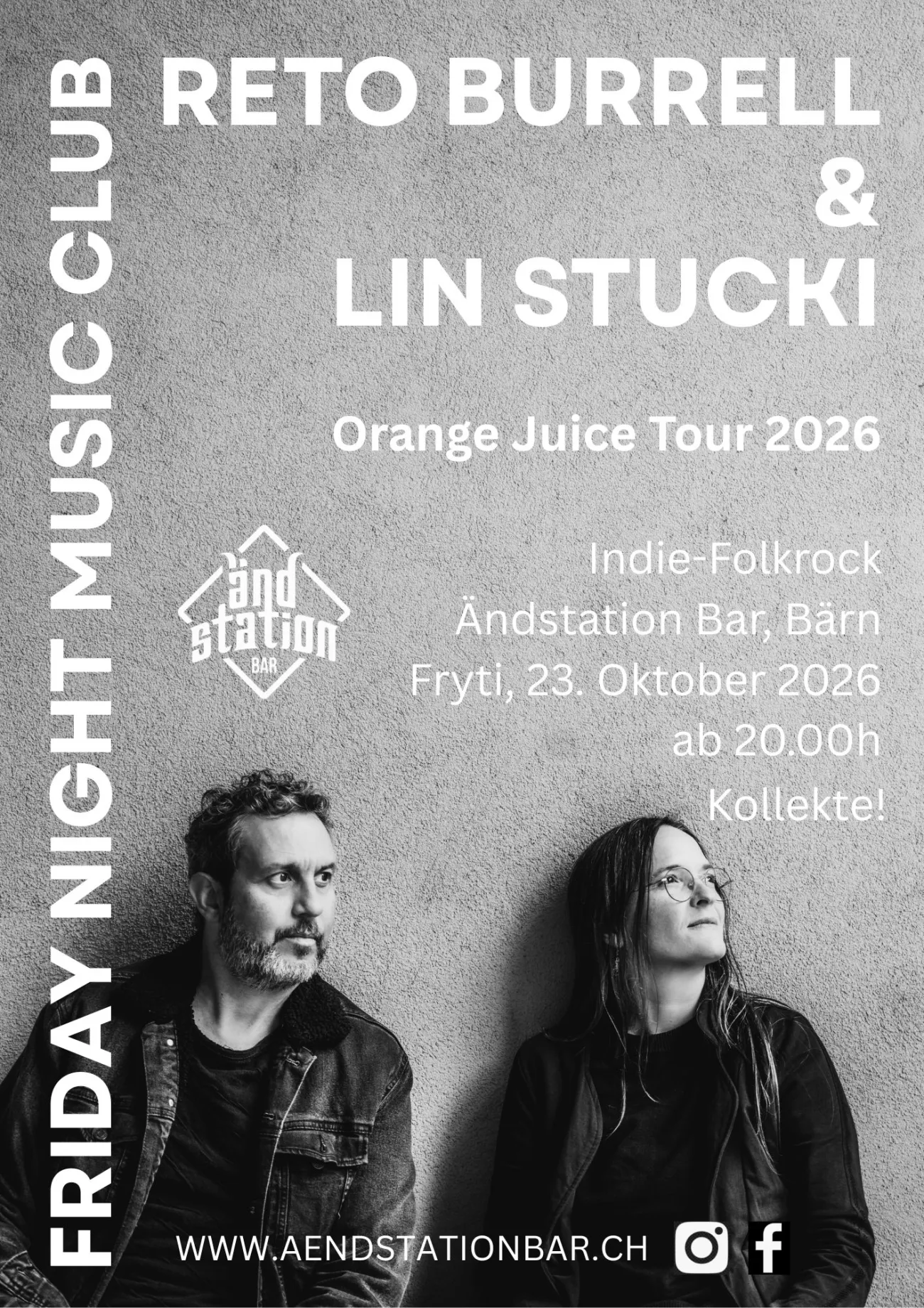 Friday Night Music Club - Reto Burrell & Lin Stucki