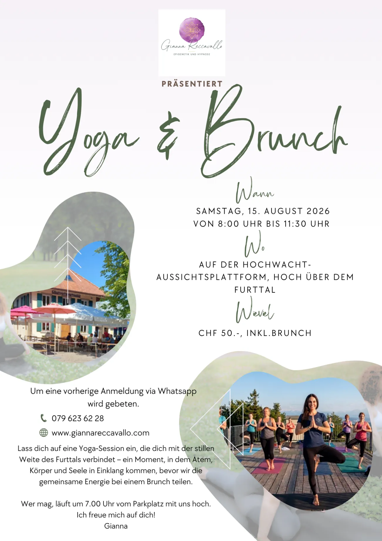 Yoga & Brunch über den Dächern des Furttals