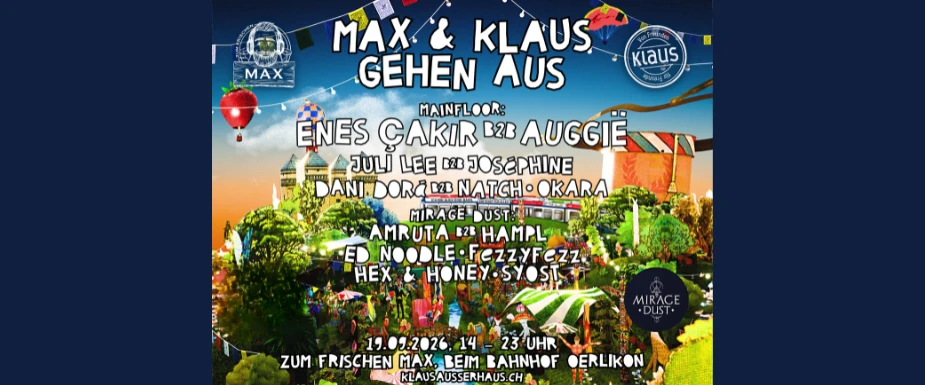 Max und Klaus gehen aus - Daydance in Zürich Oerlikon