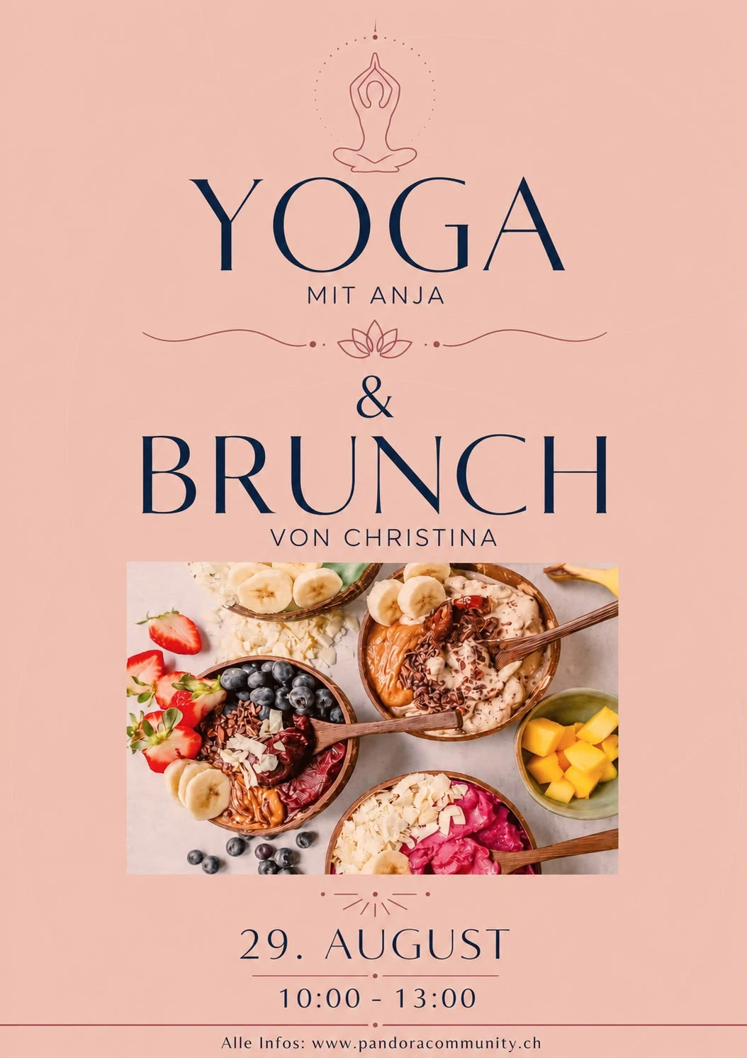 Yoga und Brunch auf der Dachterrasse im Fischermätteli