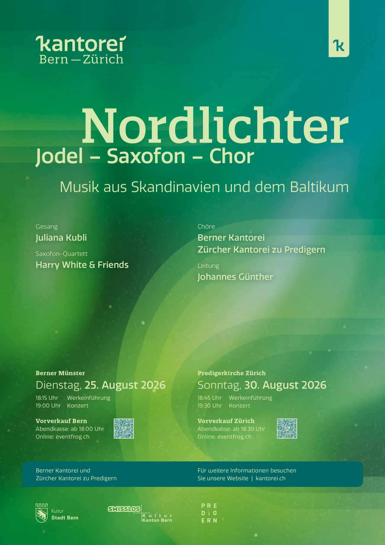 Nordlichter / Jodel – Saxofon – Chor