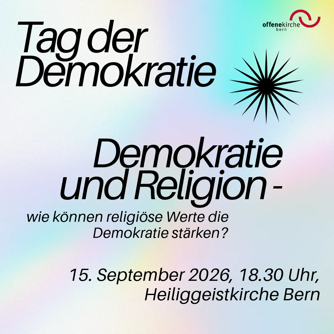 Tag der Demokratie - wie können religiöse Werte die Demokratie stärken?