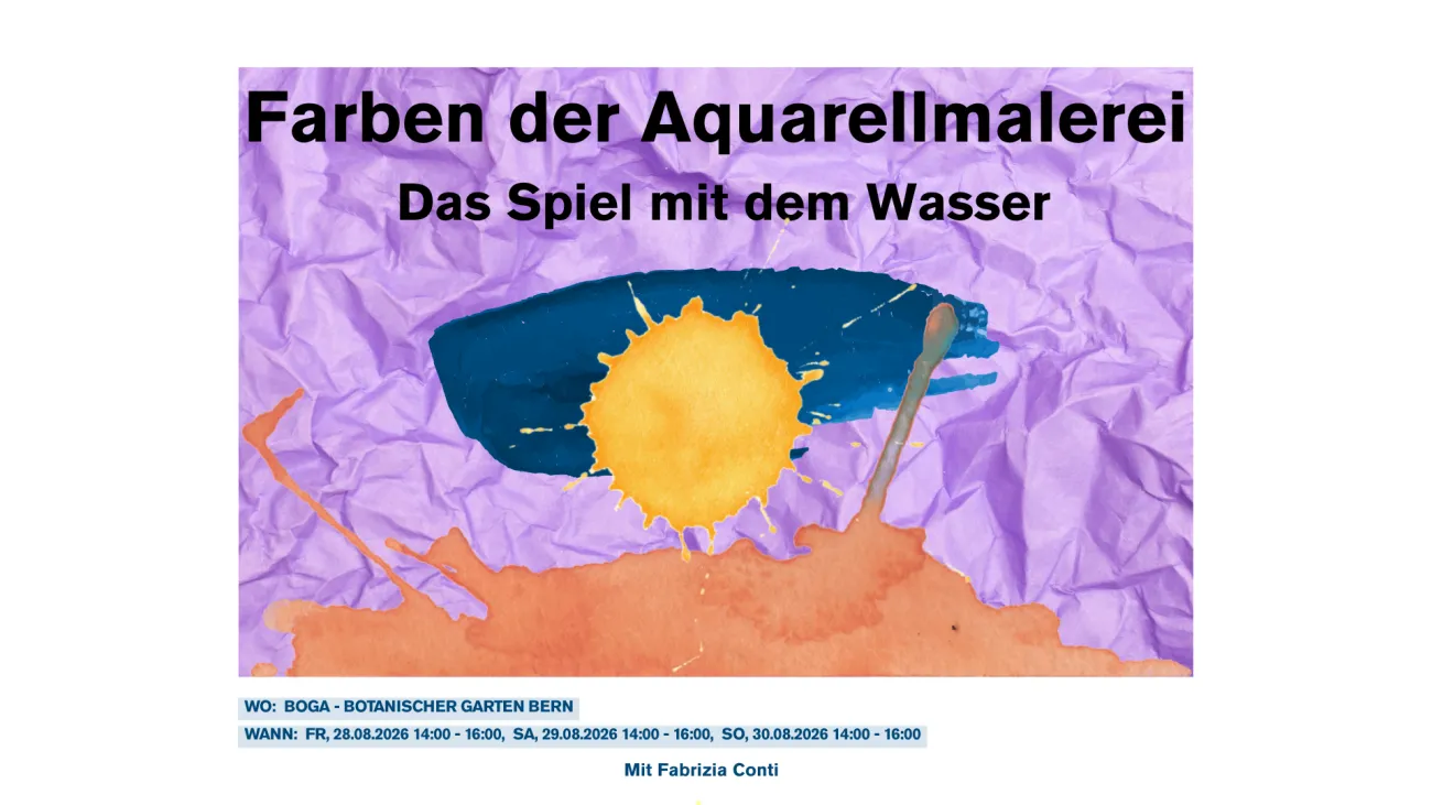 Farben der Aquarellmalerei im botanischen Garten