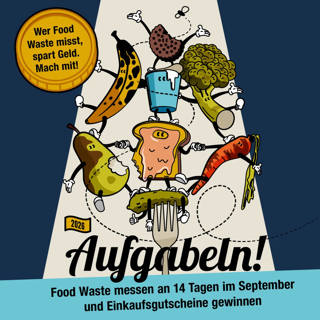 Aufgabeln! Gemeisam Food Waste messen