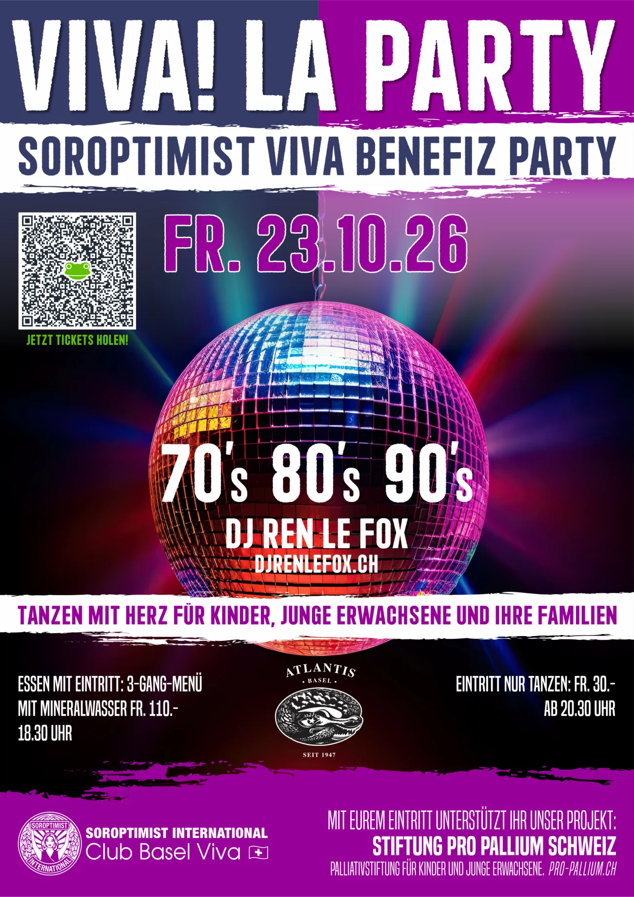 Tanznacht im Atlantis Basel - tanzen für einen guten Zweck