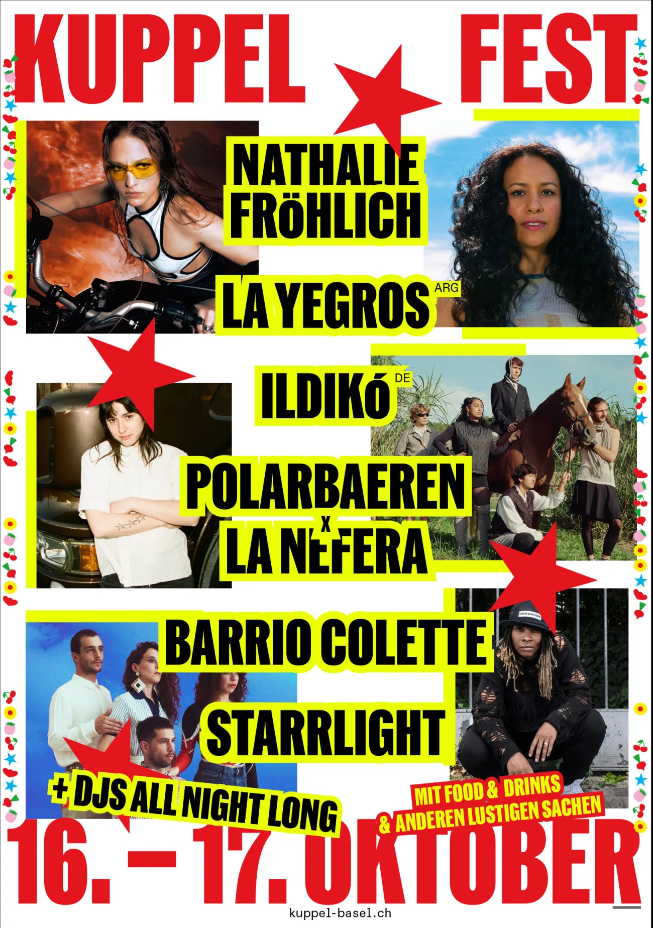Kuppelfest - Nathalie Froehlich, La Yegros, Ildikó, Starrlight, Barrio Colette, La Nefera x polarbaeren + more