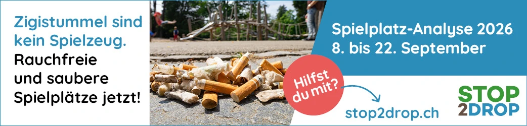 Zigarettenstummel auf Kinderspielplätzen