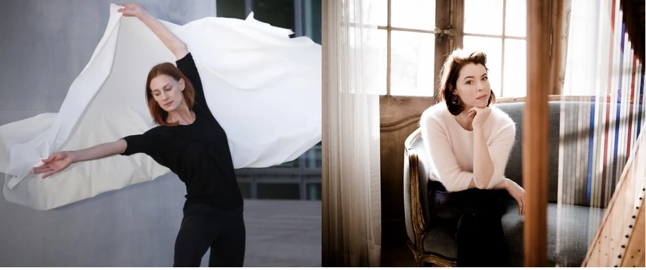 Die Welt zu Stimmen - Eine Zeremonie mit Harfe, Tanz und Poesie mit Janna Hoffmann (Tanz) und Giovanna Pessi (Harfe)