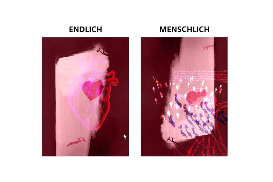 Vernissage der Heftreihe «endlich» und «menschlich» mit Podium