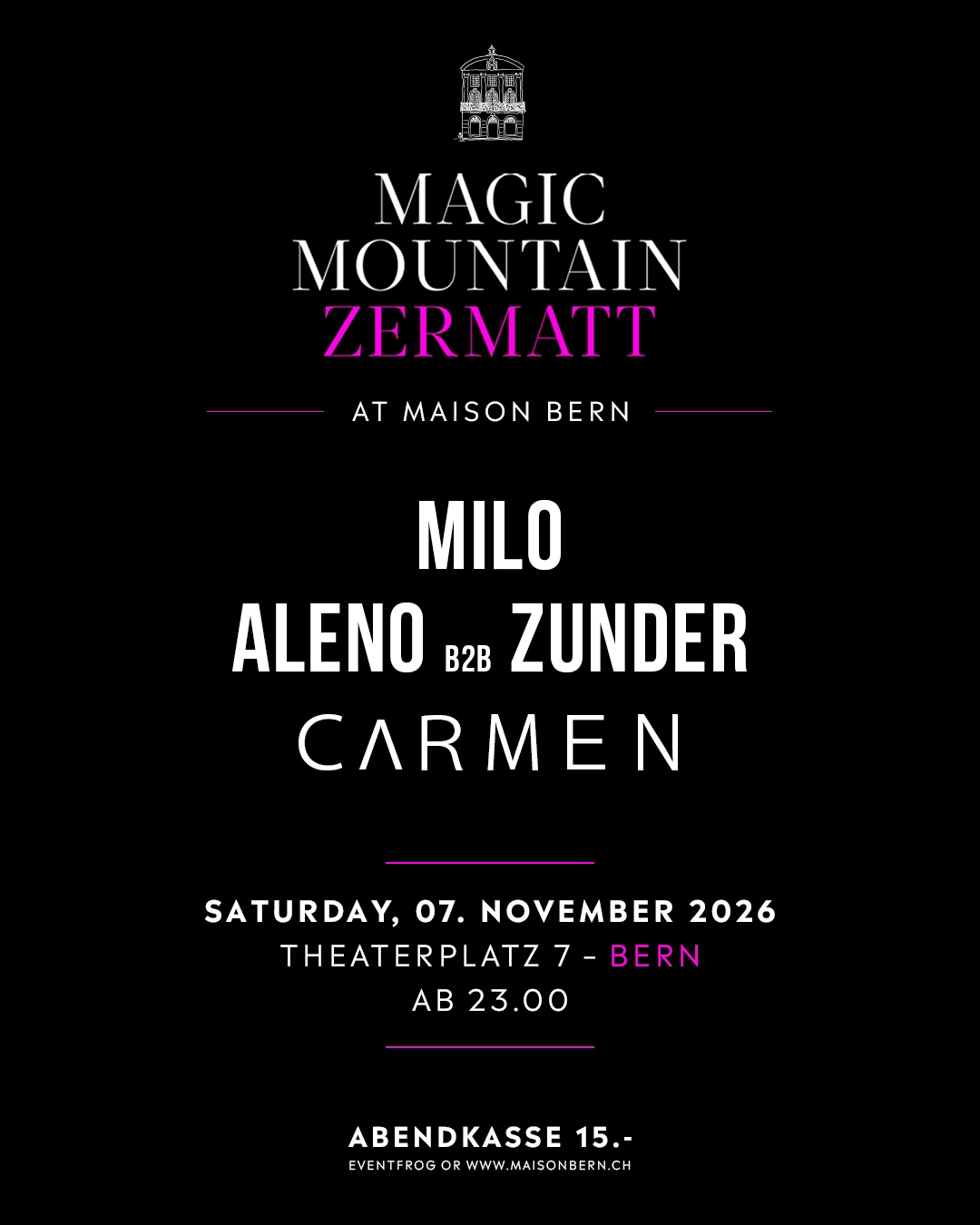 MAGIC MOUNTAIN ZERMATT KOMMT INS MAISON!
